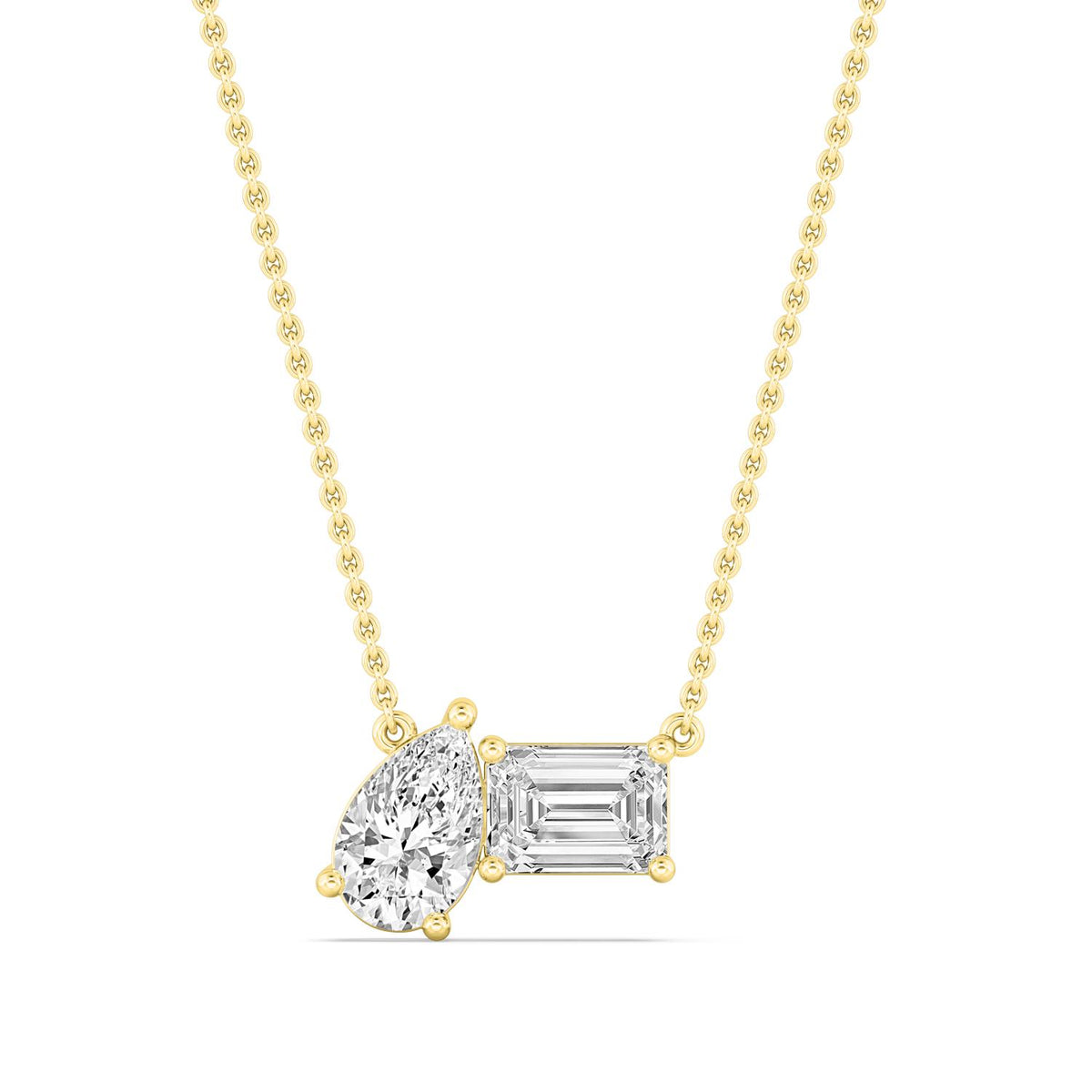 Yellow Gold / 1.00ct Lab Grown Diamond Pendant