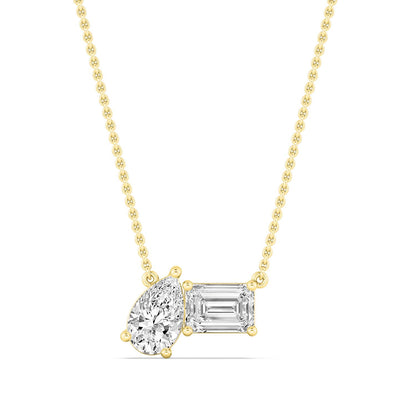 Yellow Gold / 1.00ct Lab Grown Diamond Pendant