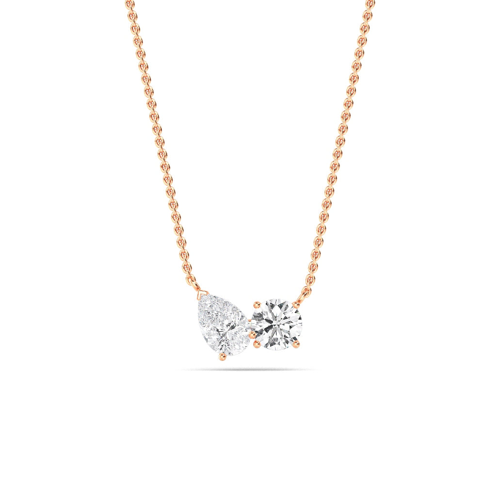 Rose Gold / 1.00ct Lab Grown Diamond Pendant