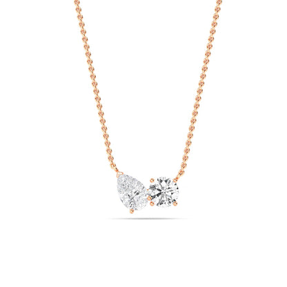 Rose Gold / 1.00ct Lab Grown Diamond Pendant