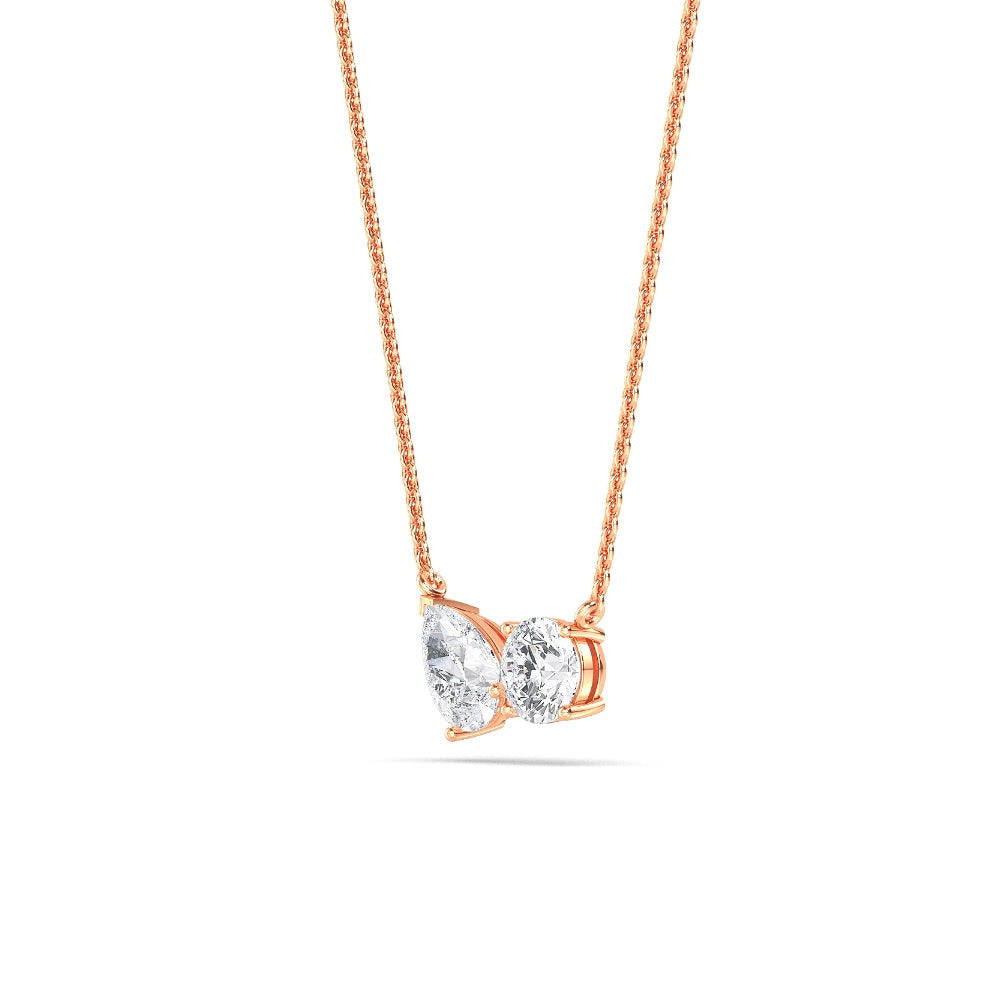 Rose Gold / 1.00ct Lab Grown Diamond Pendant