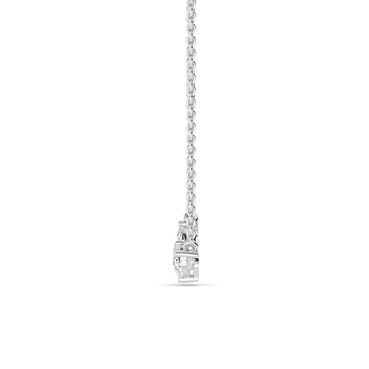 White Gold / 0.86ct Lab Grown Diamond Toi et Moi Pendant