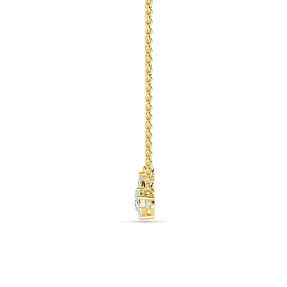 Yellow Gold / 0.86ct Lab Grown Diamond Toi et Moi Pendant