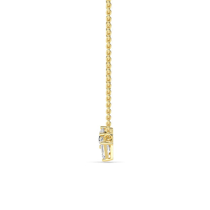 Yellow Gold / 0.91ct Lab Grown Diamond Toi et Moi Pendant