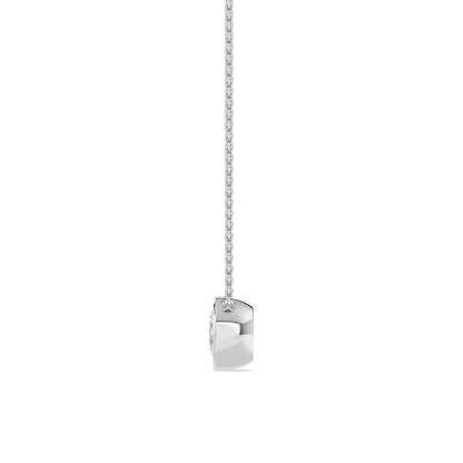 White Gold / 1.50ct Lab Grown Diamond Bezel Necklace