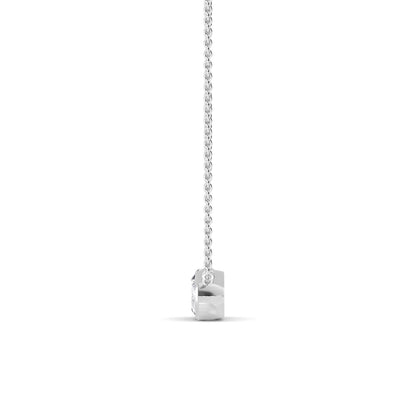White Gold / Marquise Lab Grown Diamond Bezel Necklace