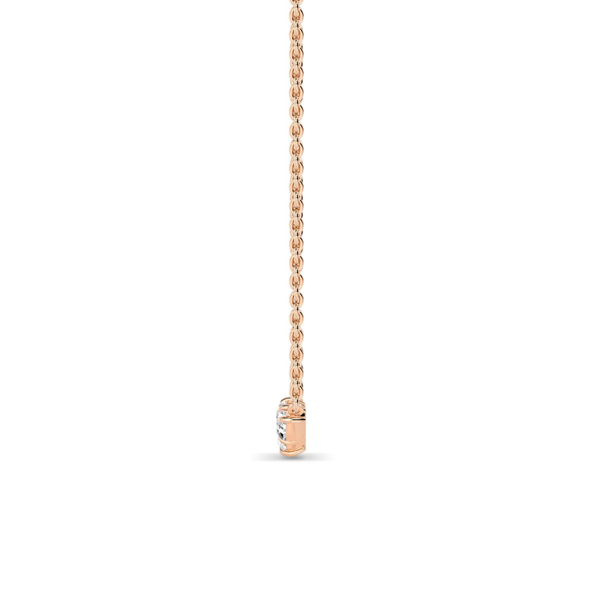 Rose Gold / 0.46ct Lab Grown Diamond Pendant