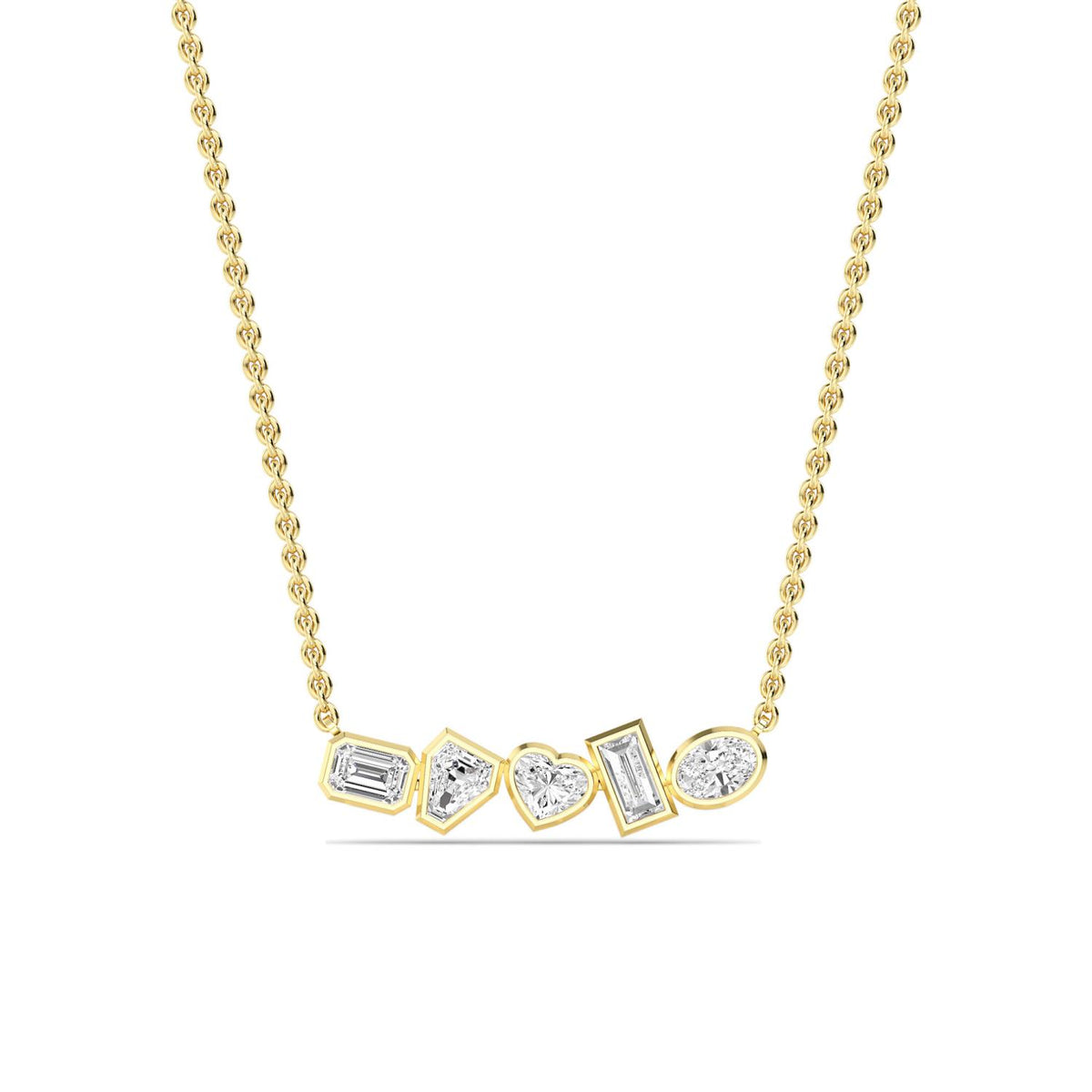 Yellow Gold / Lab Grown Diamond Pendant