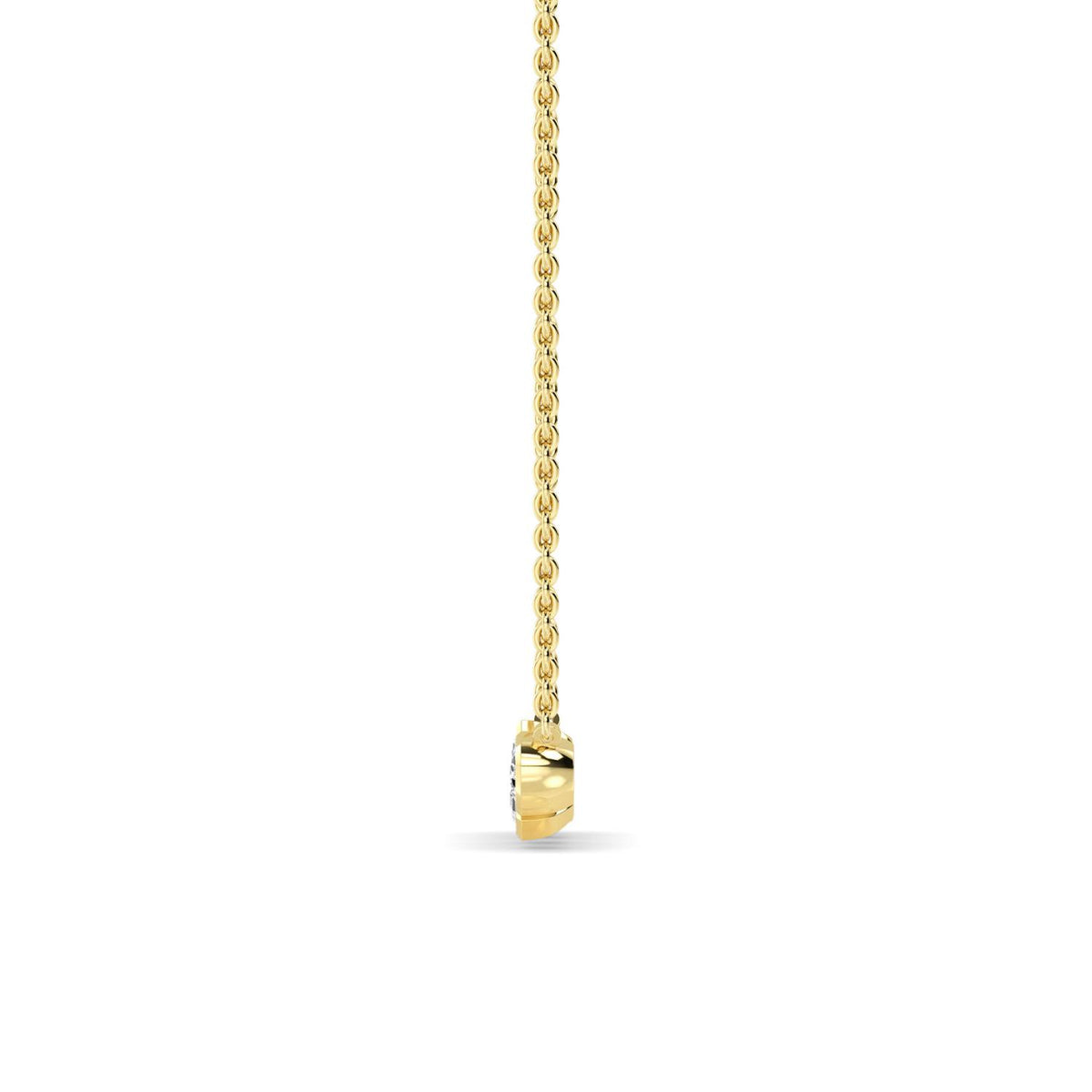Yellow Gold / Lab Grown Diamond Pendant