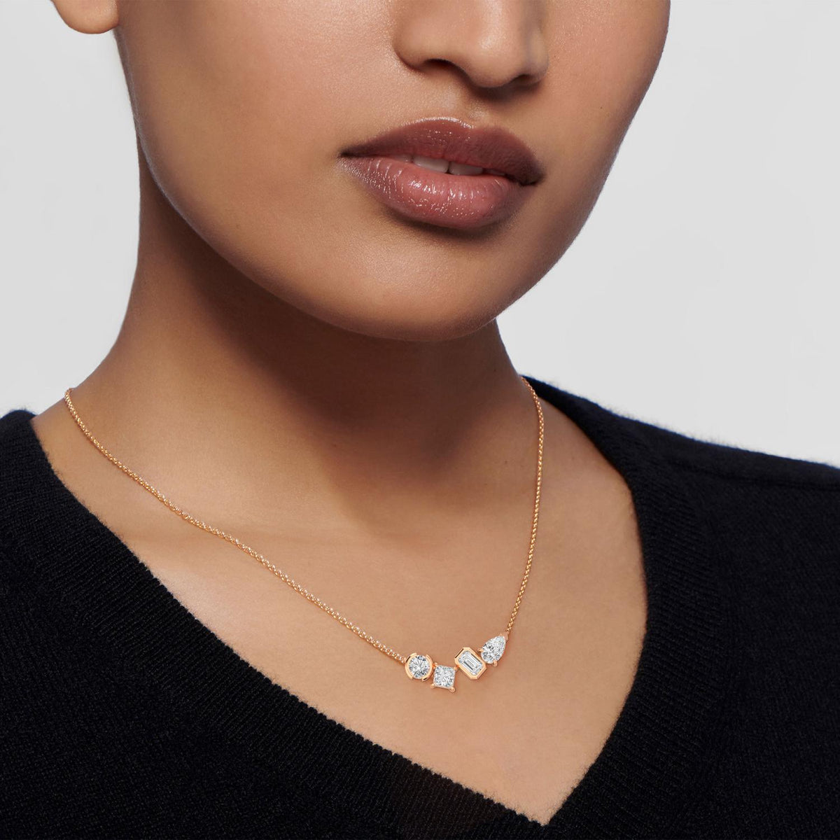 Rose Gold / Lab Grown Diamond Pendant
