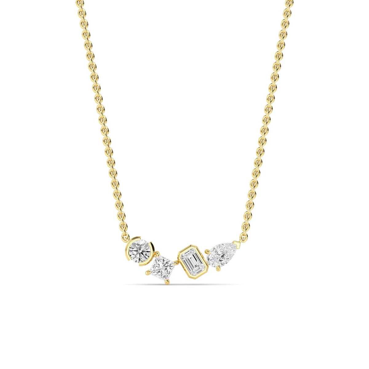 Yellow Gold / Lab Grown Diamond Pendant