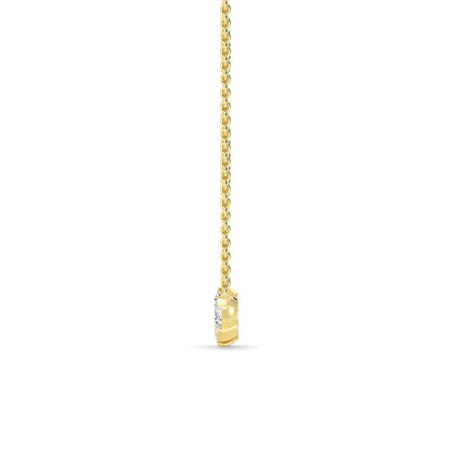 Yellow Gold / Lab Grown Diamond Pendant