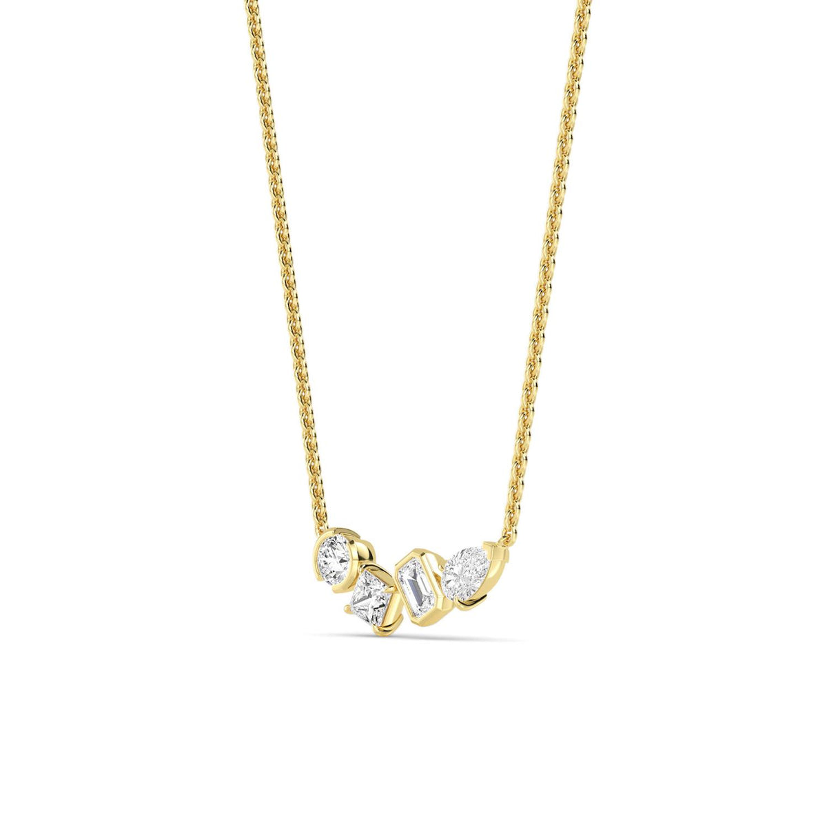 Yellow Gold / Lab Grown Diamond Pendant