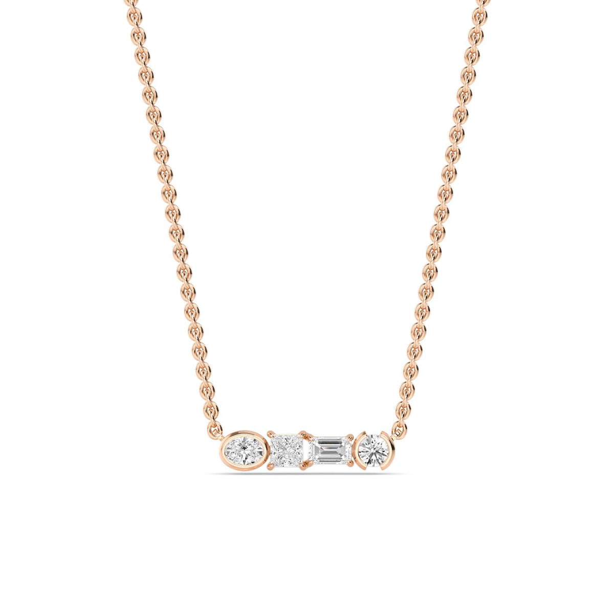 Rose Gold / 0.53ct Lab Grown Diamond Pendant