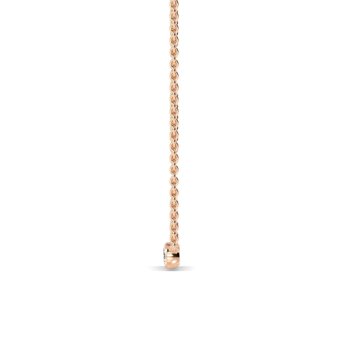 Rose Gold / 0.53ct Lab Grown Diamond Pendant