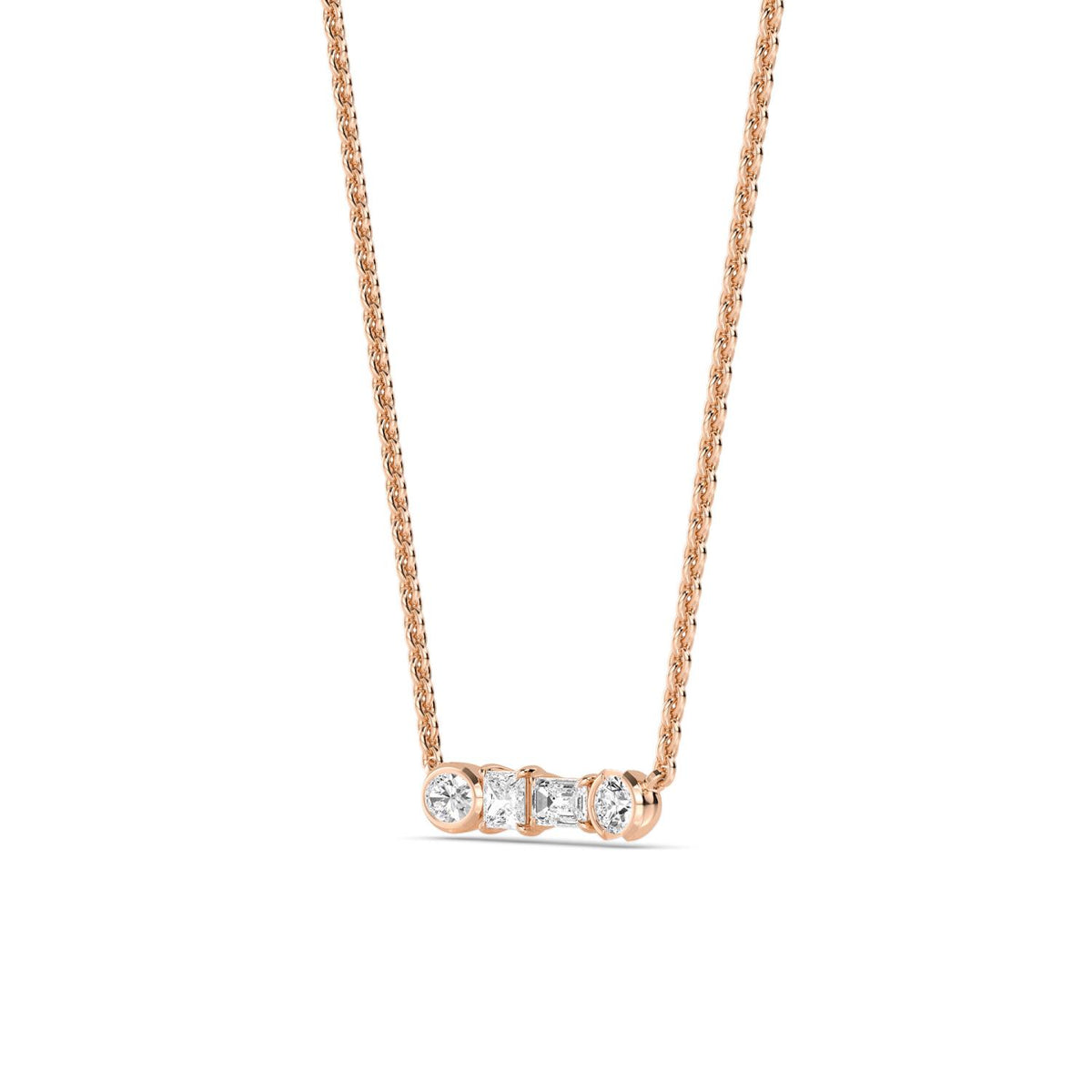 Rose Gold / 0.53ct Lab Grown Diamond Pendant