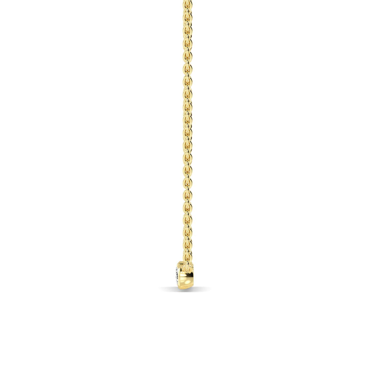 Yellow Gold / 0.53ct Lab Grown Diamond Pendant