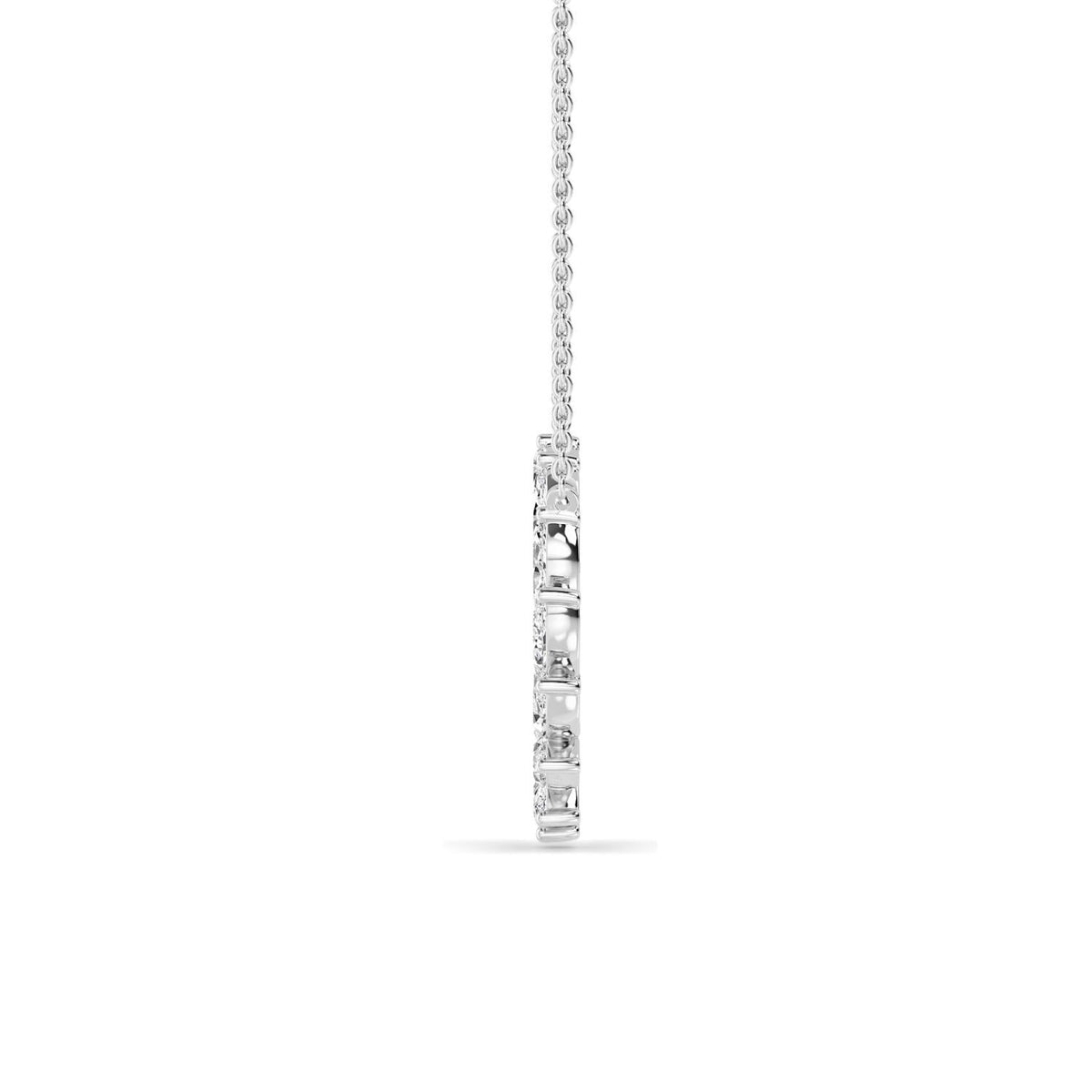 White Gold / 1.61ct Lab Grown Diamond Circle Pendant
