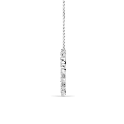 White Gold / 1.61ct Lab Grown Diamond Circle Pendant