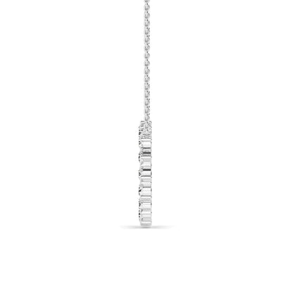 White Gold / 1.04ct Lab Grown Diamond Circle Pendant