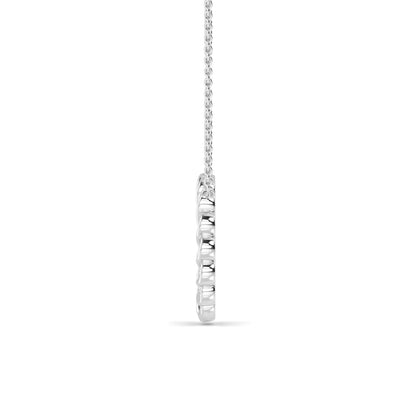 White Gold / 0.53ct Lab Grown Diamond Circle Pendant