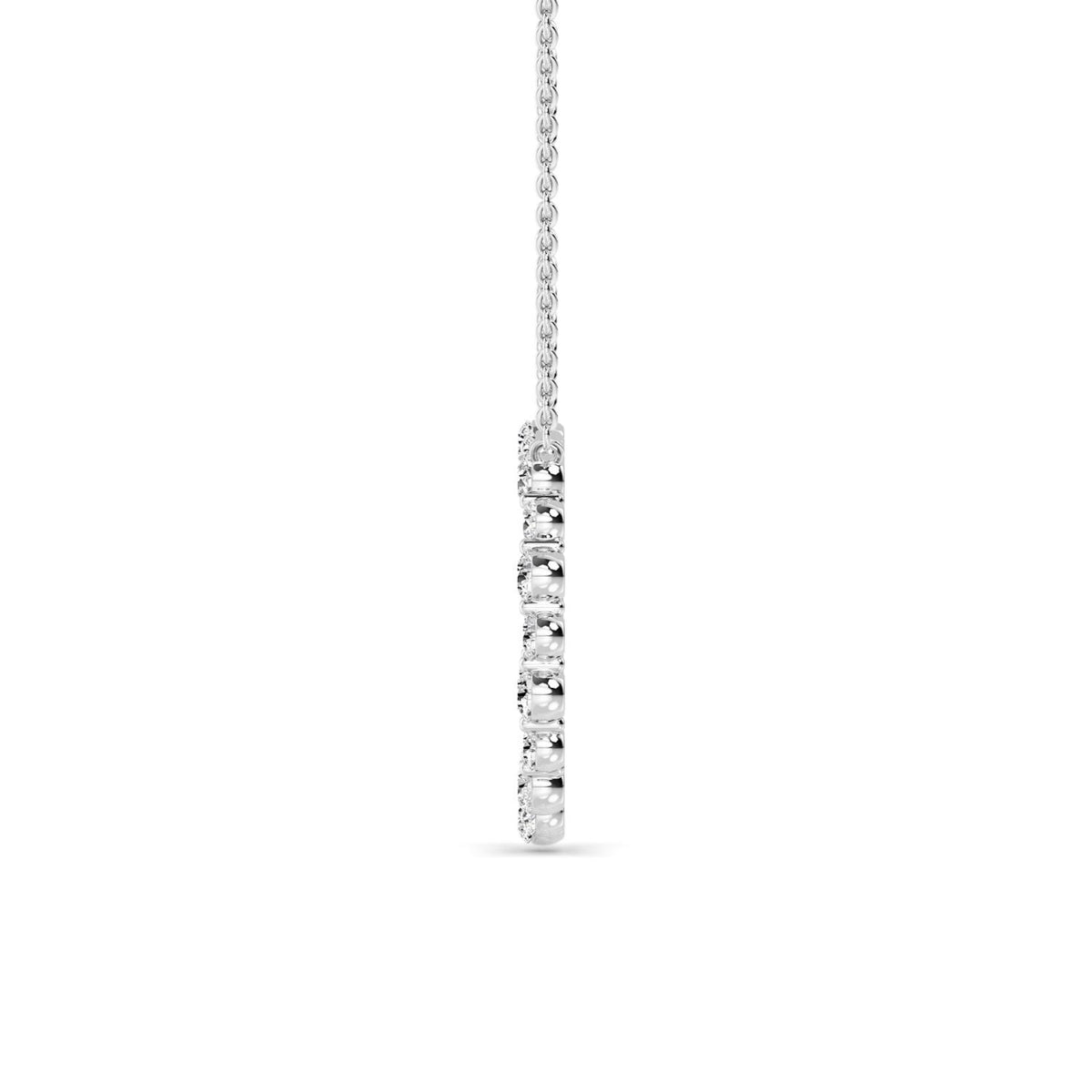 White Gold / 0.80ct Lab Grown Diamond Circle Pendant