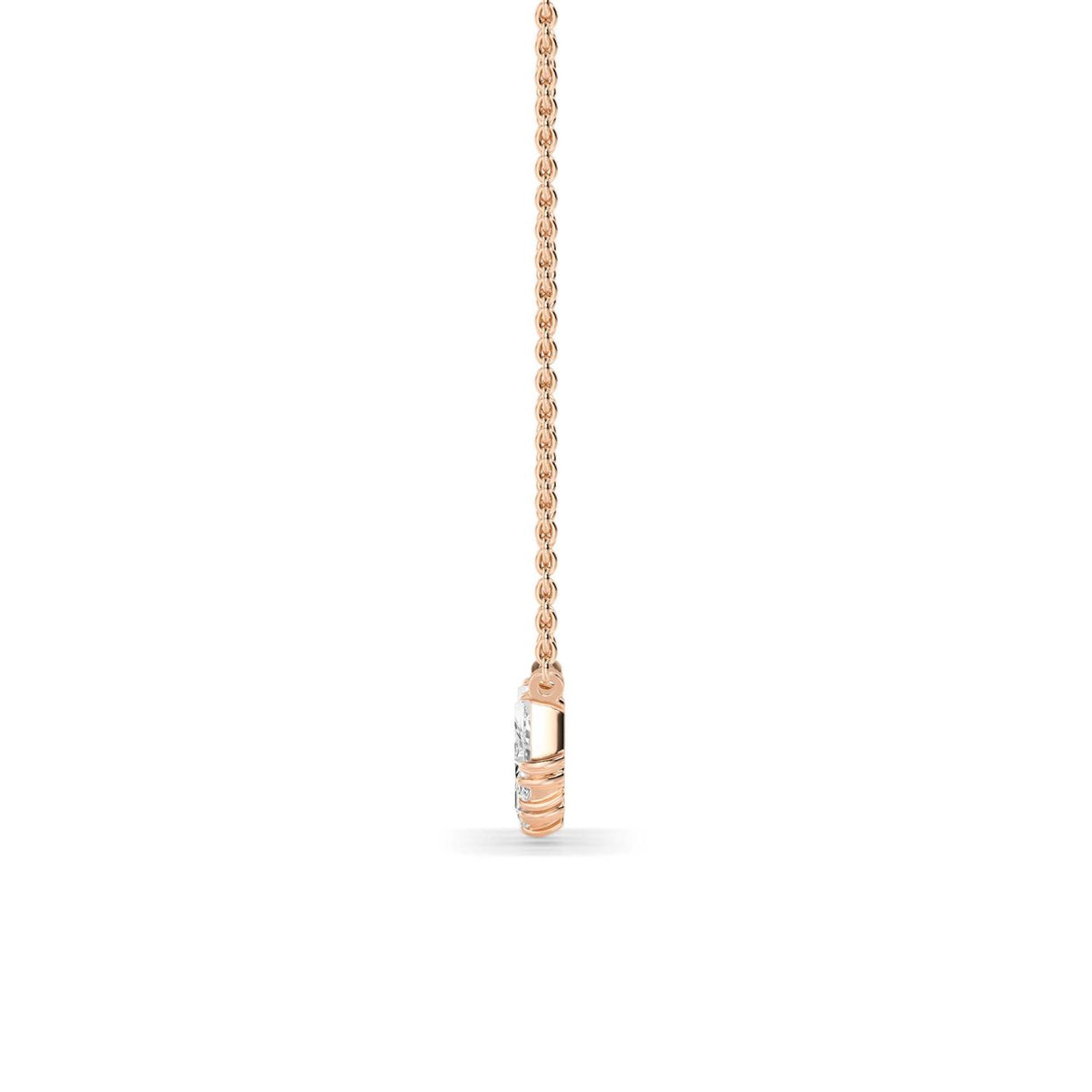 Rose Gold / 0.80ct Lab Grown Diamond Pendant