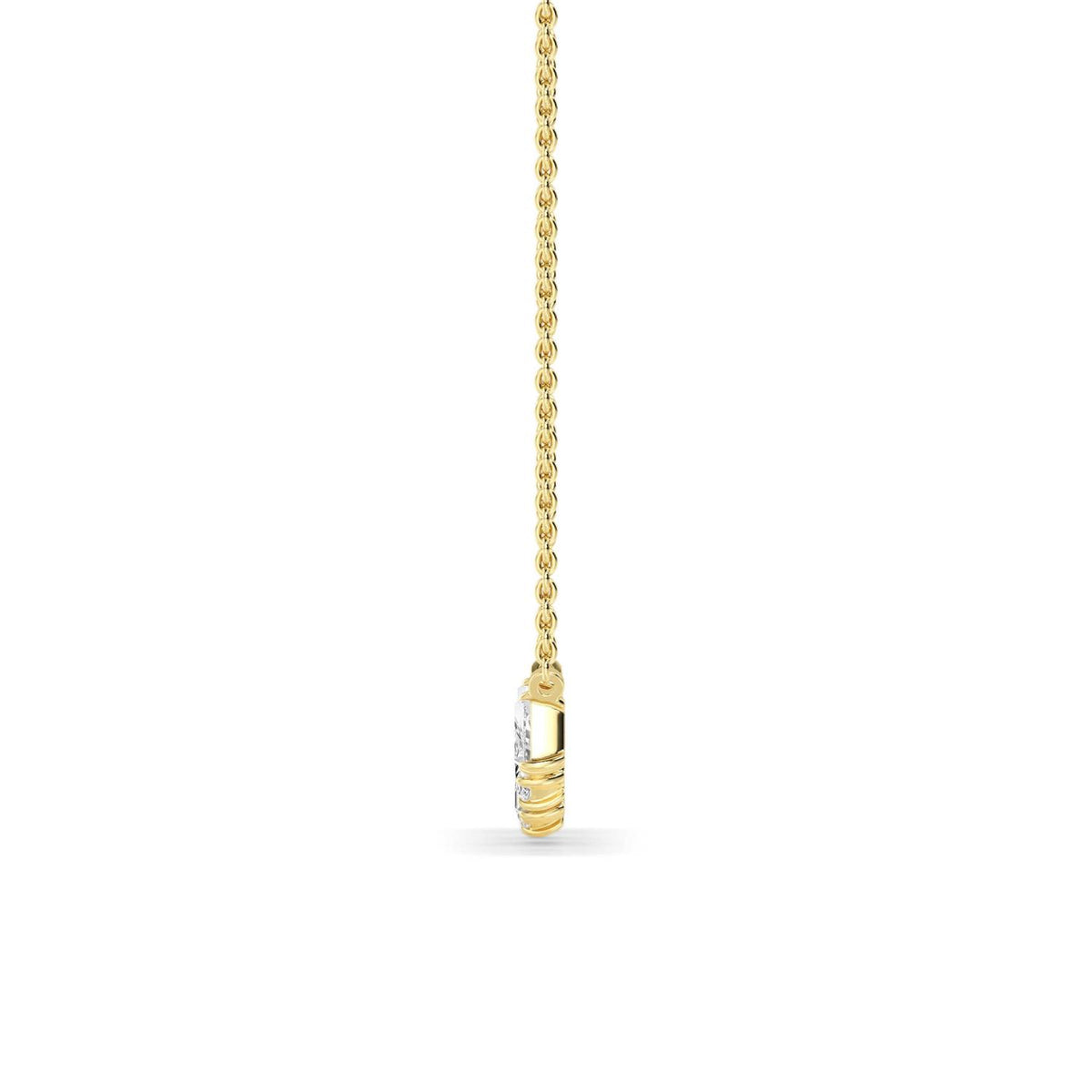 Yellow Gold / 0.80ct Lab Grown Diamond Pendant