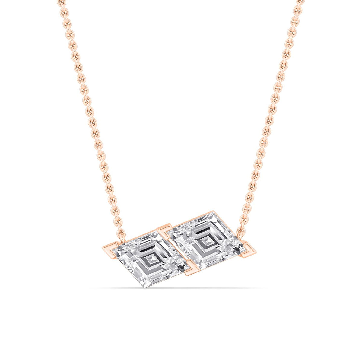 Rose Gold / 2.15ct Lab Grown Diamond Pendant