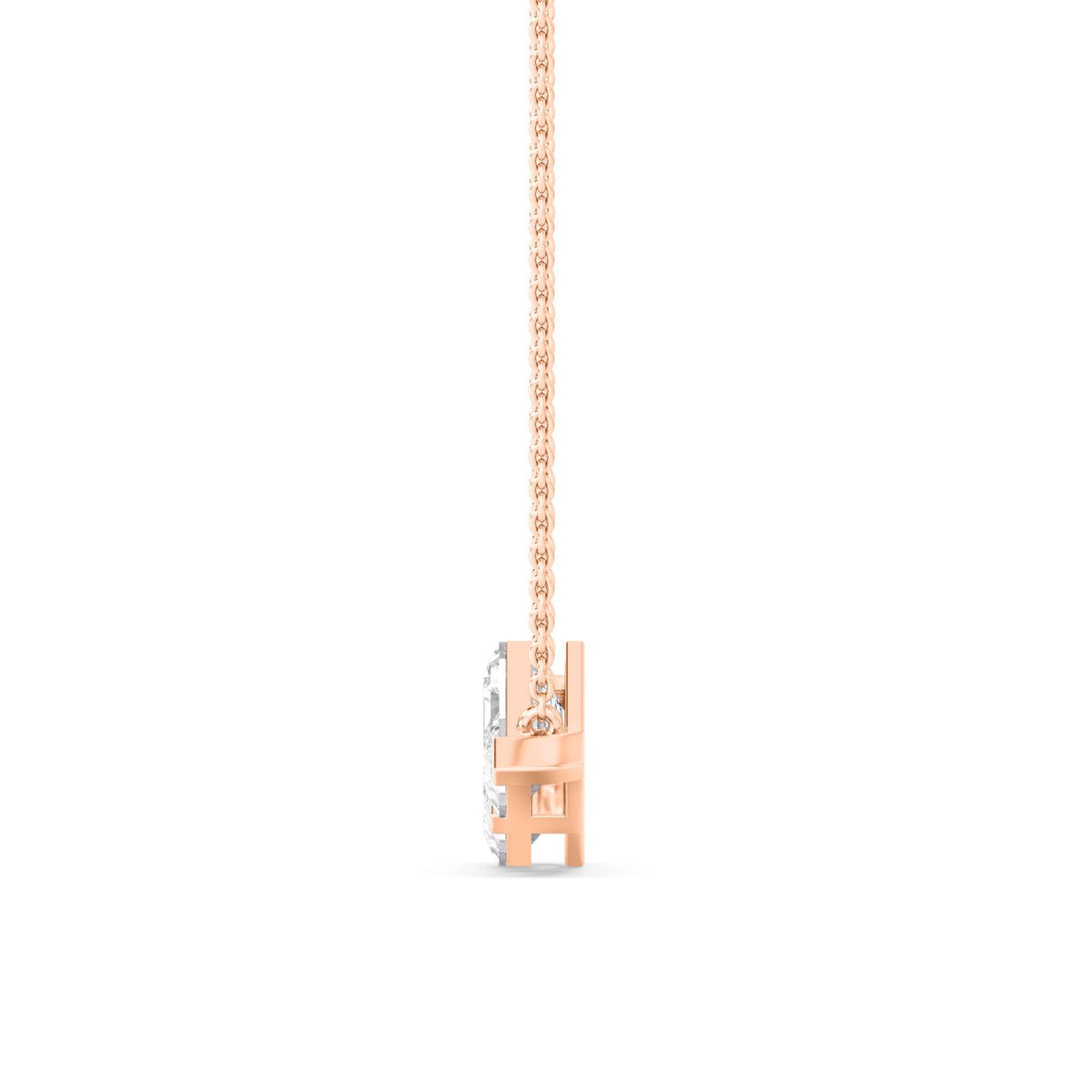 Rose Gold / 2.15ct Lab Grown Diamond Pendant