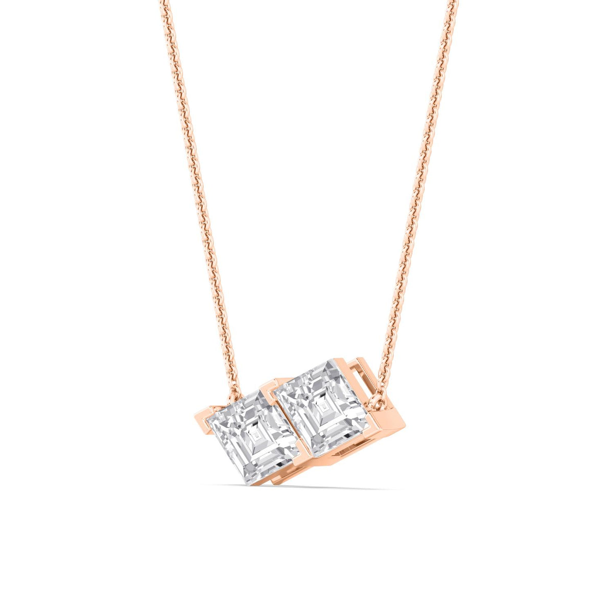 Rose Gold / 2.15ct Lab Grown Diamond Pendant