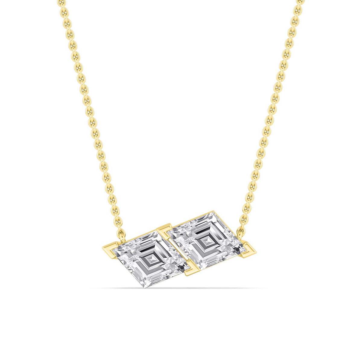 Yellow Gold / 2.15ct Lab Grown Diamond Pendant