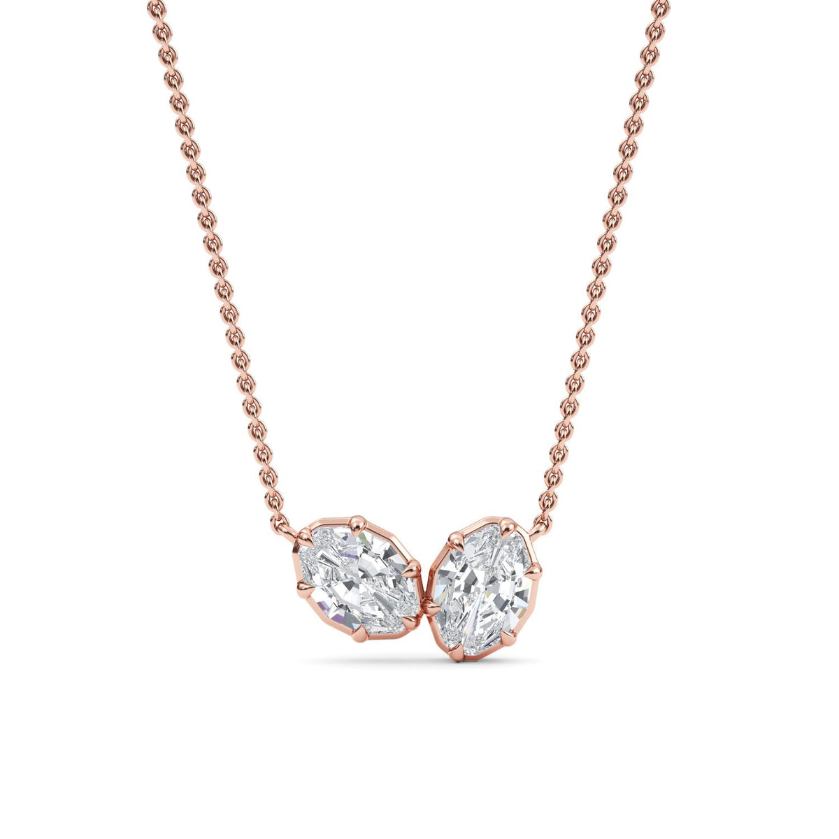 Rose Gold / 1.42ct Lab Grown Diamond Pendant