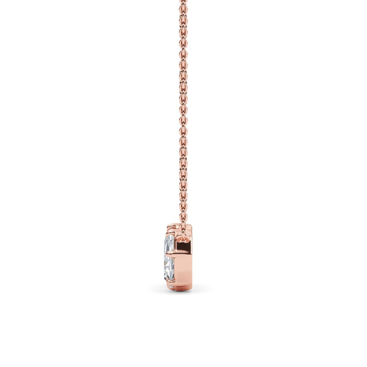 Rose Gold / 1.42ct Lab Grown Diamond Pendant