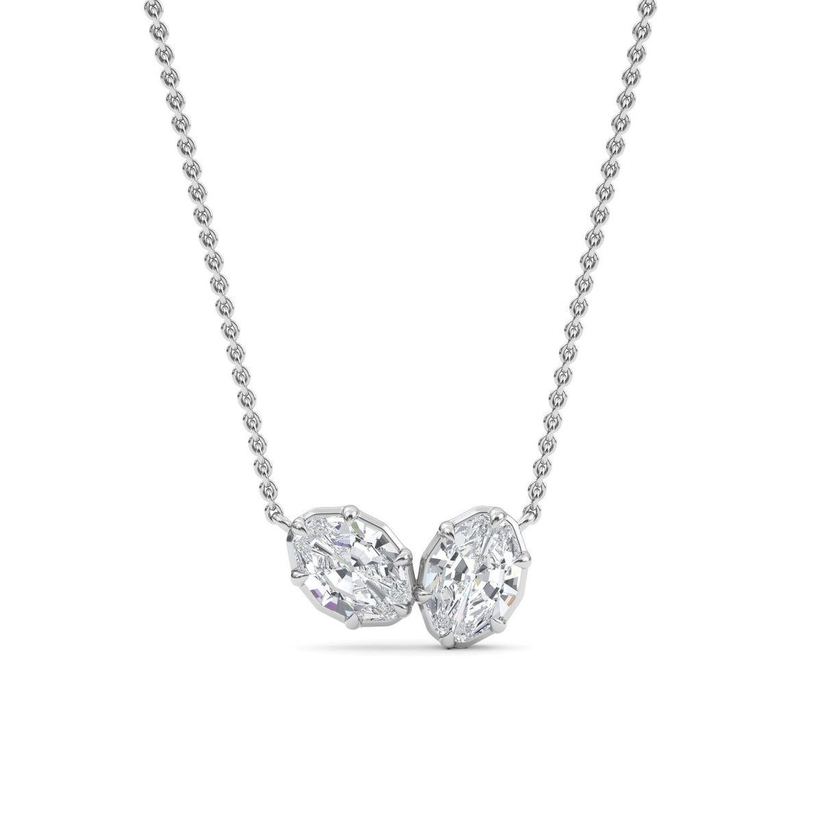 White Gold / 1.42ct Lab Grown Diamond Pendant