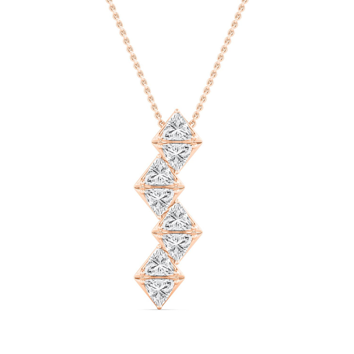 Rose Gold / 2.22ct Lab Grown Diamond Pendant
