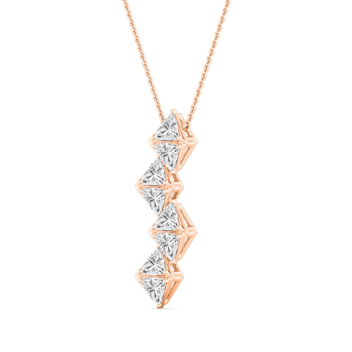 Rose Gold / 2.22ct Lab Grown Diamond Pendant