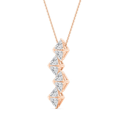 Rose Gold / 2.22ct Lab Grown Diamond Pendant