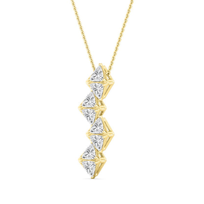 Yellow Gold / 2.22ct Lab Grown Diamond Pendant