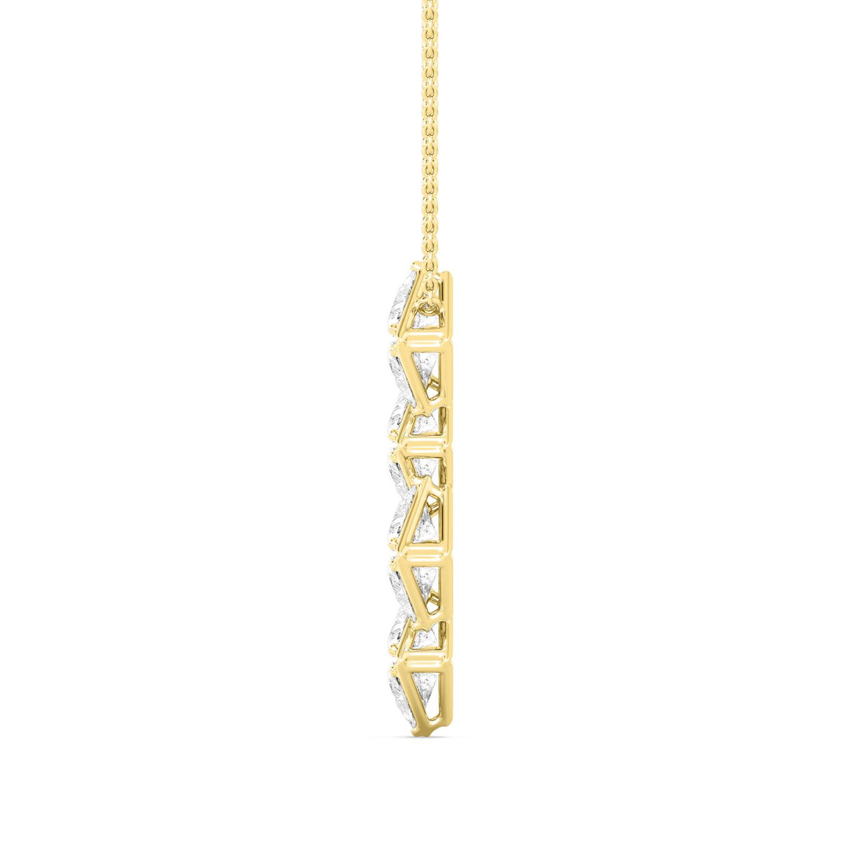 Yellow Gold / 2.22ct Lab Grown Diamond Pendant
