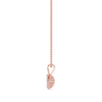 Rose Gold / 1.15ct Lab Grown Diamond Bezel Necklace