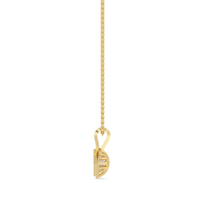 Yellow Gold / 1.15ct Lab Grown Diamond Bezel Necklace