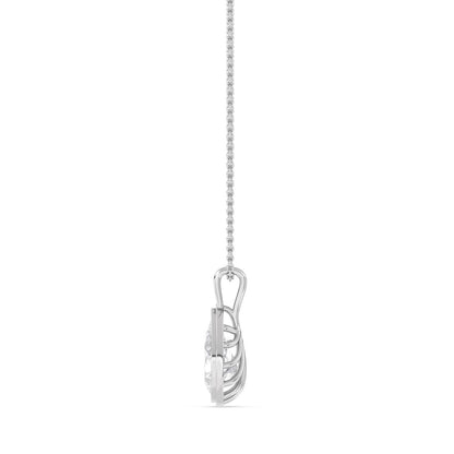 White Gold / 1.50ct Lab Grown Diamond Bezel Necklace