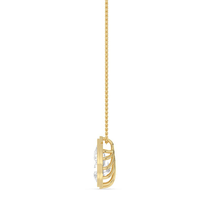 Yellow Gold / 2.00ct Lab Grown Diamond Bezel Necklace
