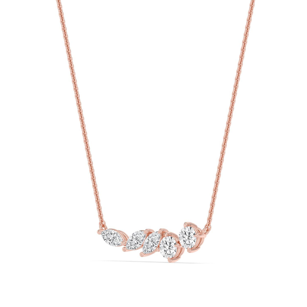 Rose Gold / 1.09ct Lab Grown Diamond Pendant