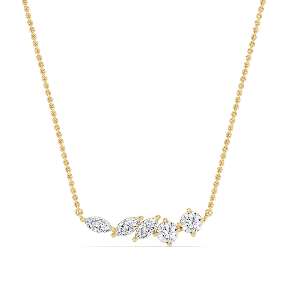 Yellow Gold / 1.09ct Lab Grown Diamond Pendant