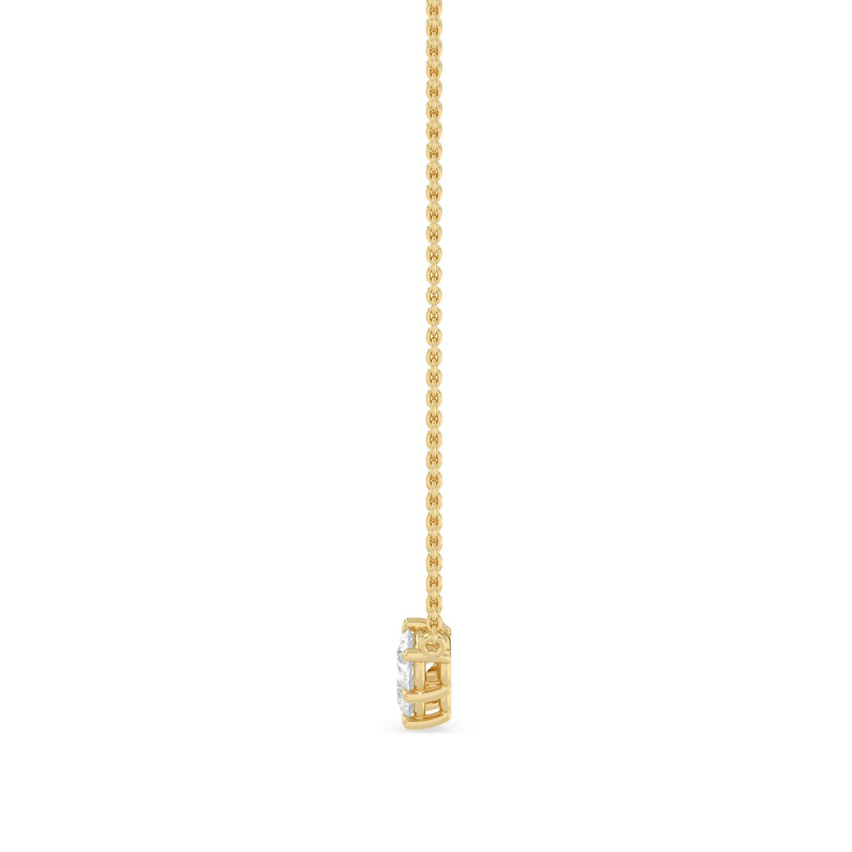 Yellow Gold / 1.09ct Lab Grown Diamond Pendant