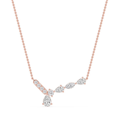 Rose Gold / 1.11ct Lab Grown Diamond Pendant