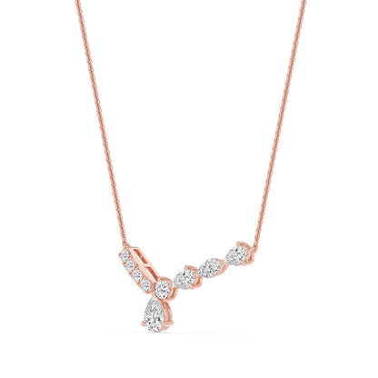 Rose Gold / 1.11ct Lab Grown Diamond Pendant