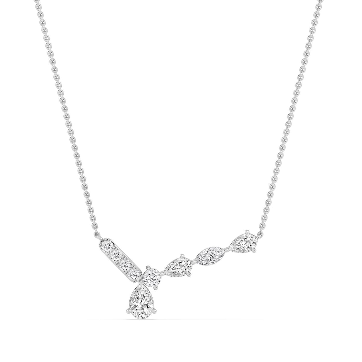 White Gold / 1.11ct Lab Grown Diamond Pendant
